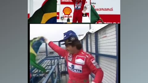 Ayrton Senna após o GP da Europa de 1993