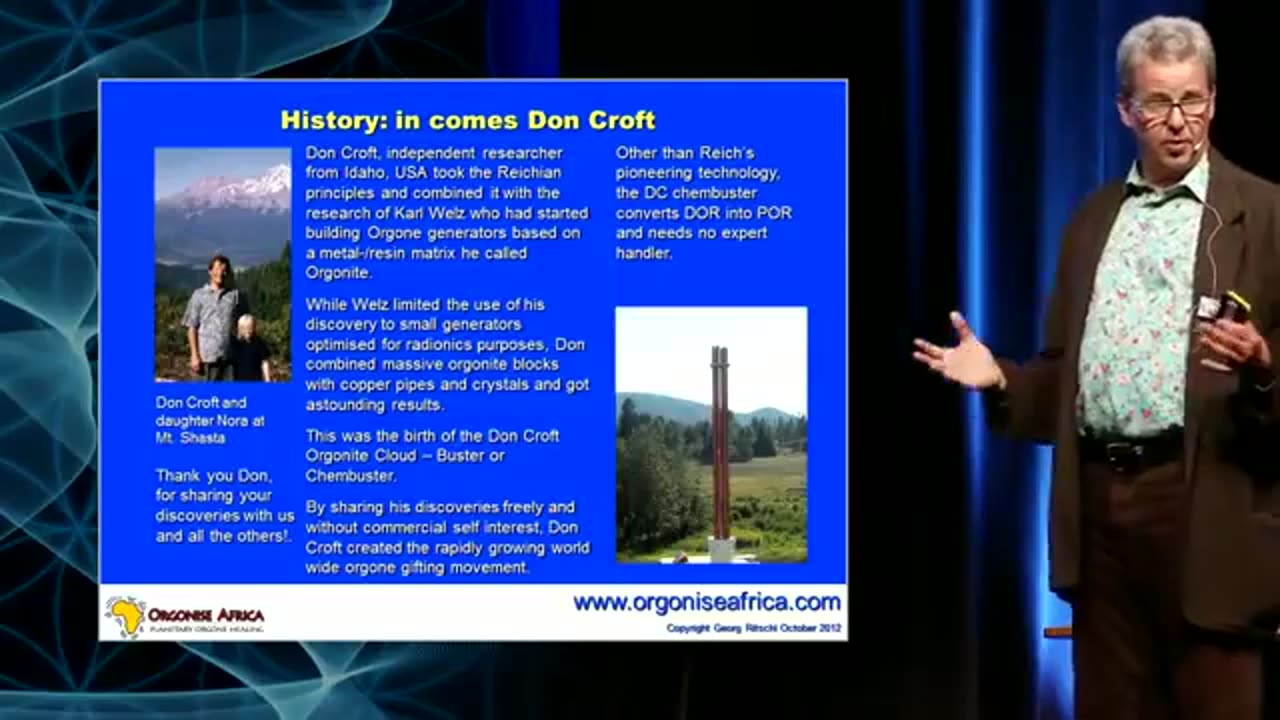 Orgone Energy-A breakthrough that has already happened-GLOBAL BEM conference Nov 2012