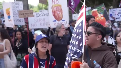Huge crowds at ‘No Kings’ protests against Trump across U.S