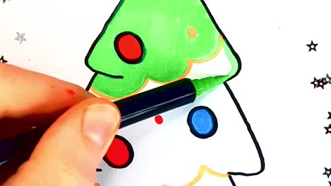 How to draw Christmas tress /This Christmas Tree Is Too Cute 🎄✨