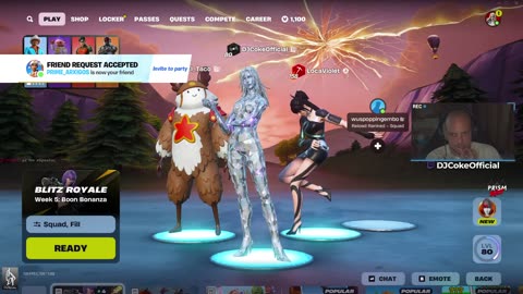 🔴 #Live [GR/CY/EN/BG] 🎮:Fortnite dike mu!! | Follow @ social: @DJCokeOfficial | !addme !social |