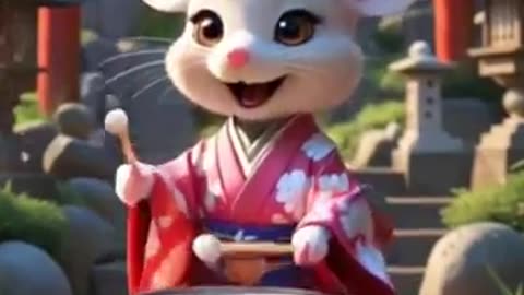 When a Mouse Becomes a Japanese Drummer"#DrumMouse #JapaneseVibes #AnimalTalent #ViralVideo