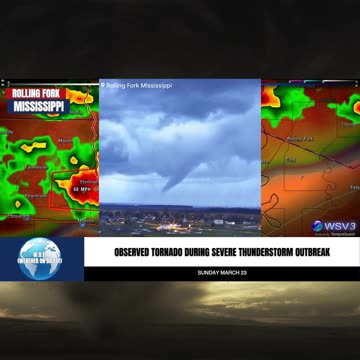 🌪️ Tornado Hits Rolling Fork, MS: Severe Storms 3/23/25 #shorts #severeweather