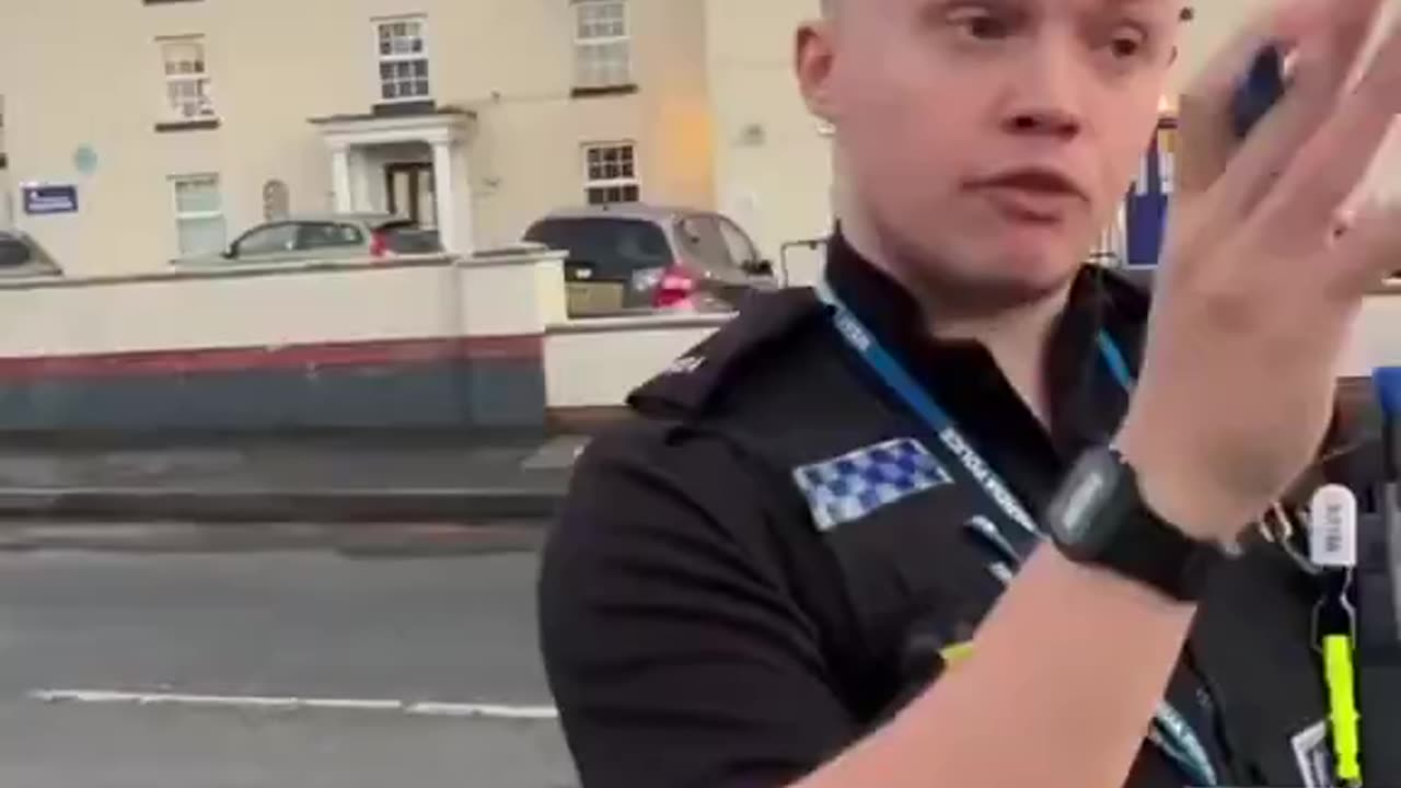 British police want to arrest a man for terrorism because some cars passed while