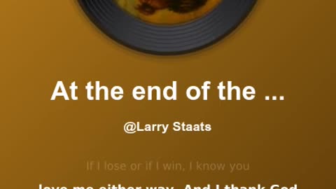 At The End Of The Day