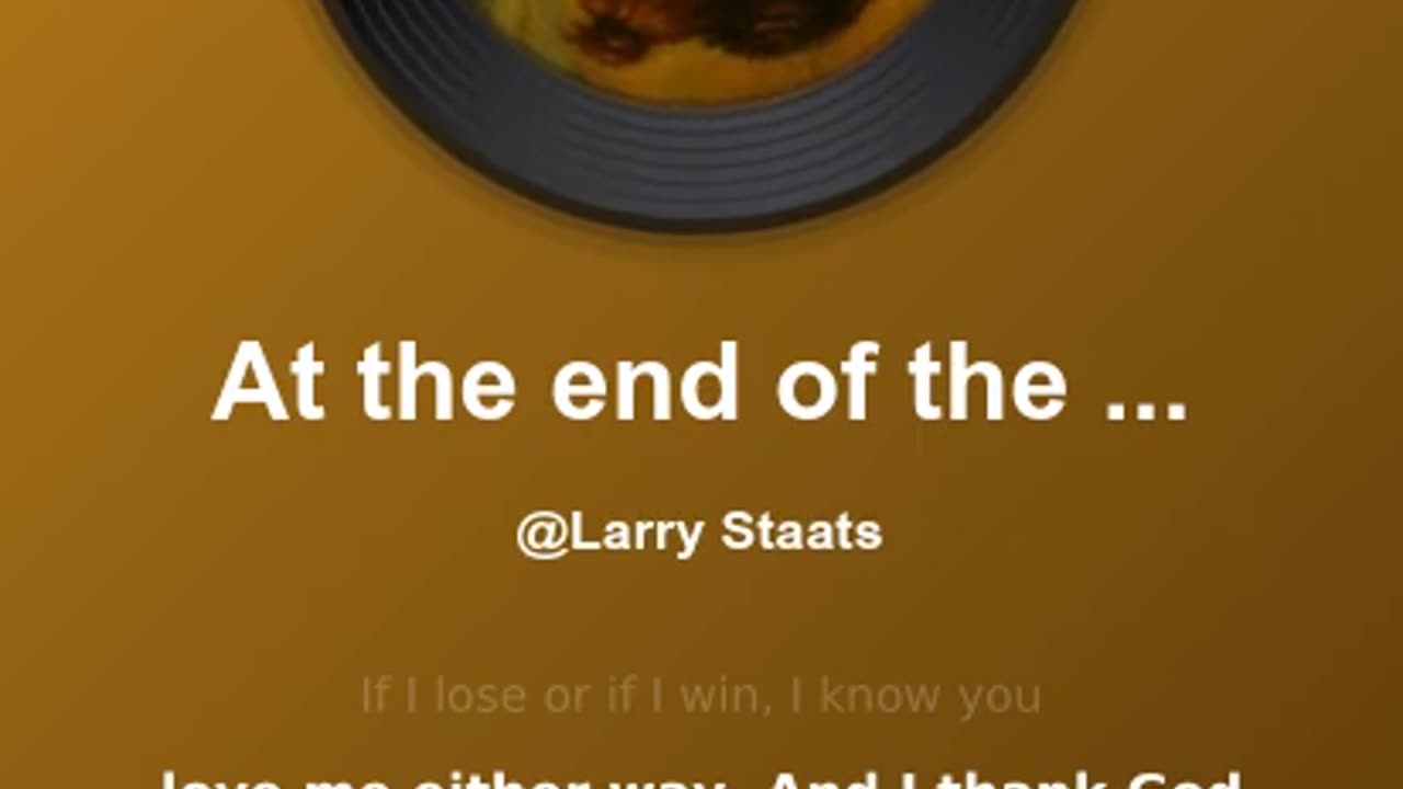 At The End Of The Day