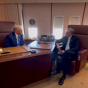 🚨🔥Behind the scenes, Hannity interviews President Trump… #USA