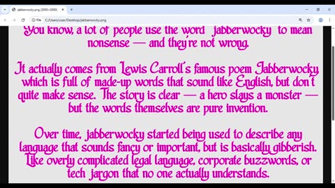 Jabberwocky