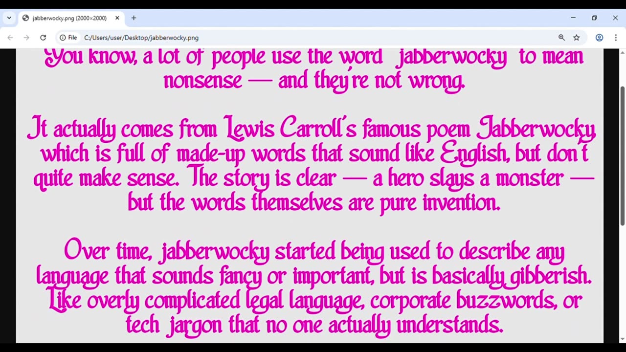 Jabberwocky