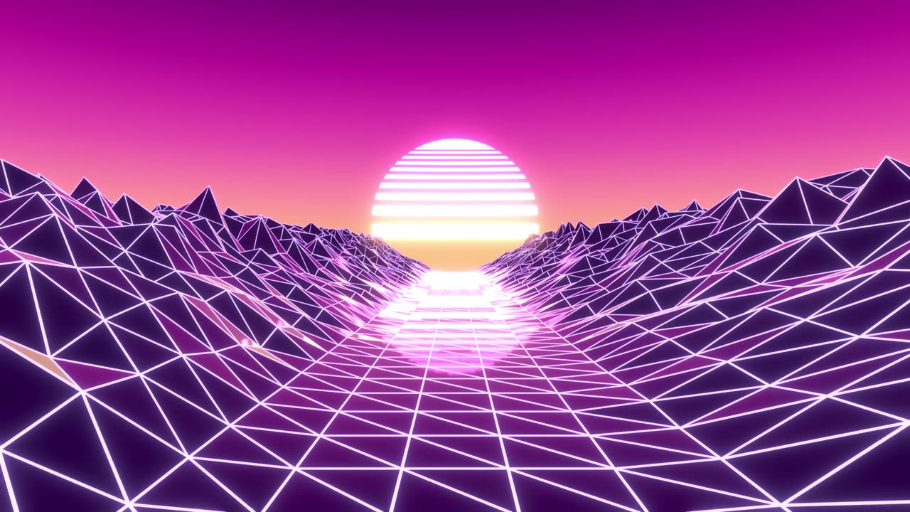 Blender Synthwave Experiment - Music: "Equatorial Complex” by Kevin MacLeod