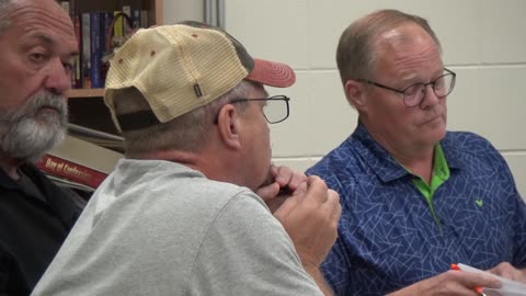 July 10 25 Ellendale MN City Councilman JOEL MEYER gives the finger shows his CONFLICT of INTEREST.