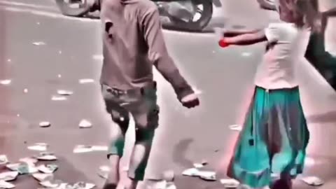 Indian children dance