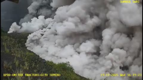 Mount Semeru in East Java, Indonesia, has erupted dramatically