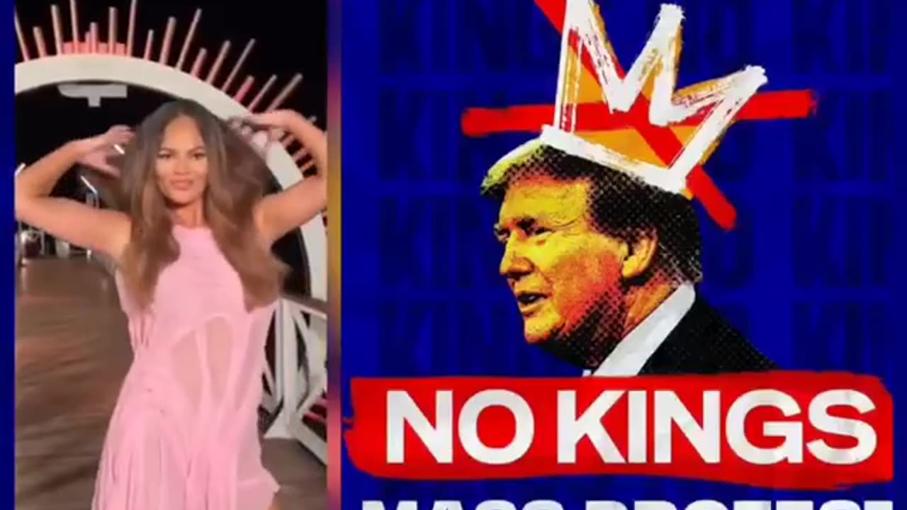 Satanic pedophile Chrissy Teigen is asking his millions of followers to protest against President Trump