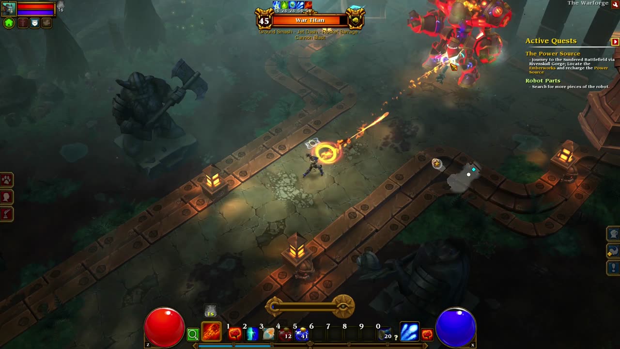 Torchlight II - War Titan - Boss Fight [Embermage]