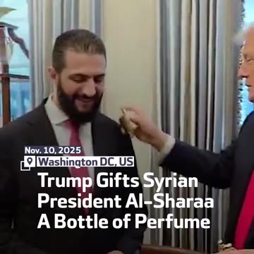 Gjest i papritur i Trump, spërkat me parfum homologun sirian