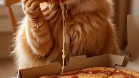 AI orange cat funny🤣