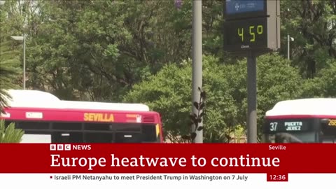 Spain records hottest June ever as heatwave grips Europe | BBC News