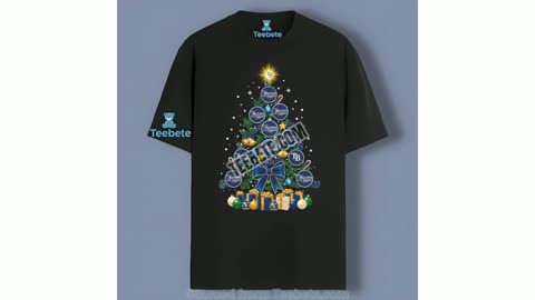 Tampa Bay Rays Tree Logo Holiday Style Cotton Shirt