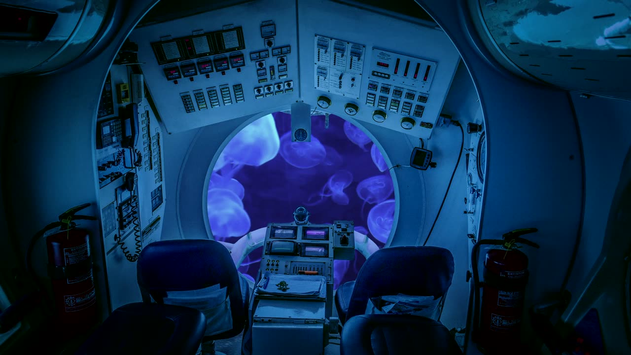 Submarine Sound 12 Hours Video for Relaxing Sleep