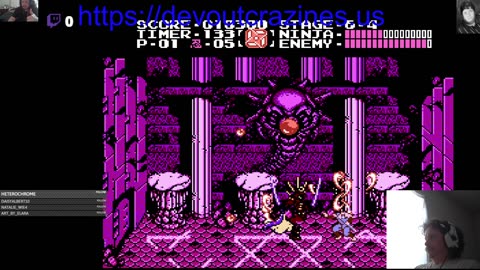 how NOT to fight the end boss of Ninja Gaiden (NES)