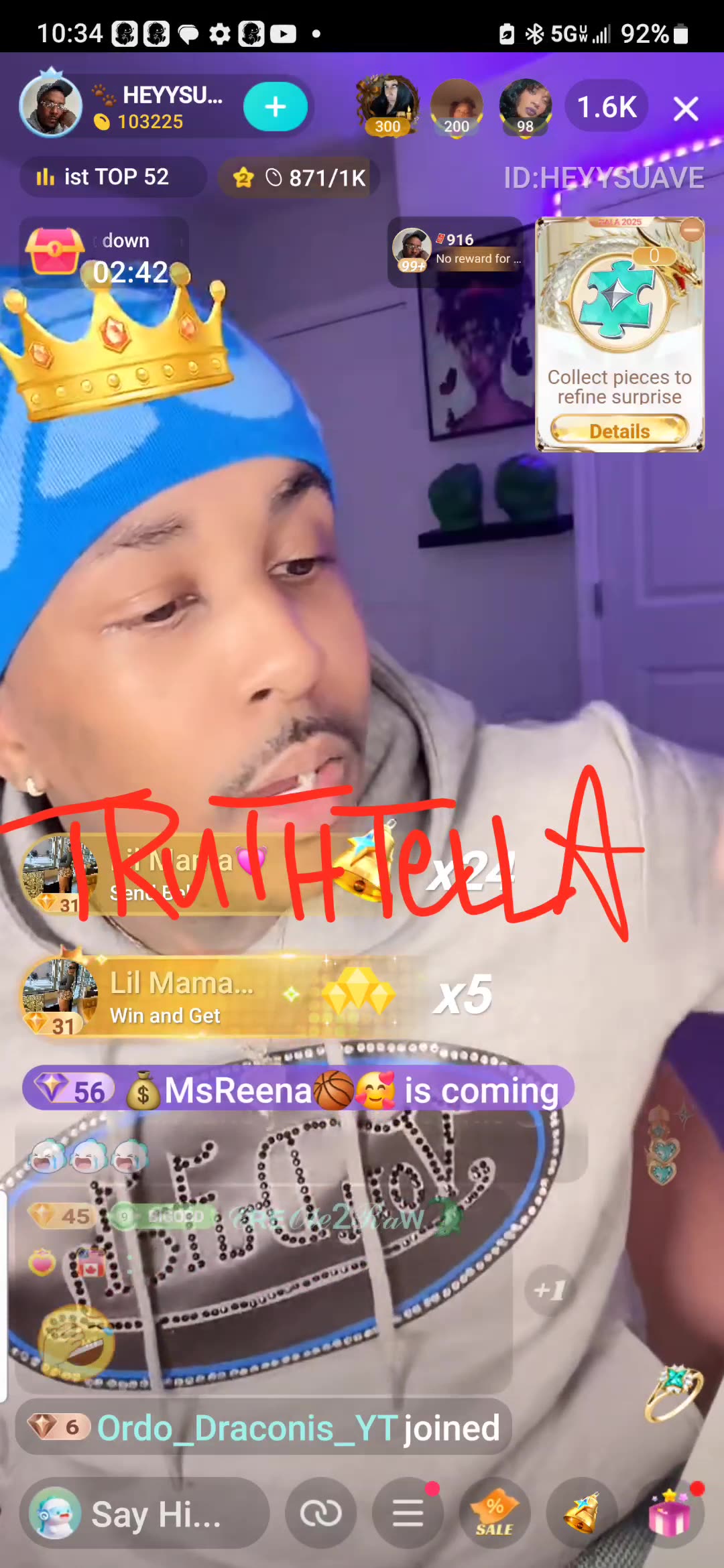 LYSOL LIONEL LINES UP WITH NOCAP BABYDADDY VS. SIDE NIGGA