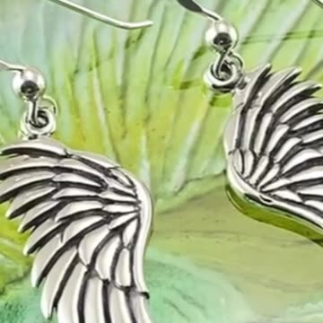 Angel Wings Silver Earrings – Spiritual Elegance in Sterling Silver