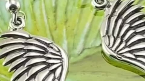 Angel Wings Silver Earrings – Spiritual Elegance in Sterling Silver