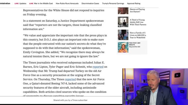 Trump MASS SUBPOENAS Journalists For REPORTING THE TRUTH!! _ The Kyle Kulinski Show