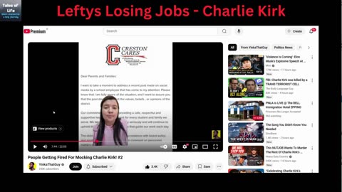 Leftys Losing Jobs - Charlie Kirk Reactions