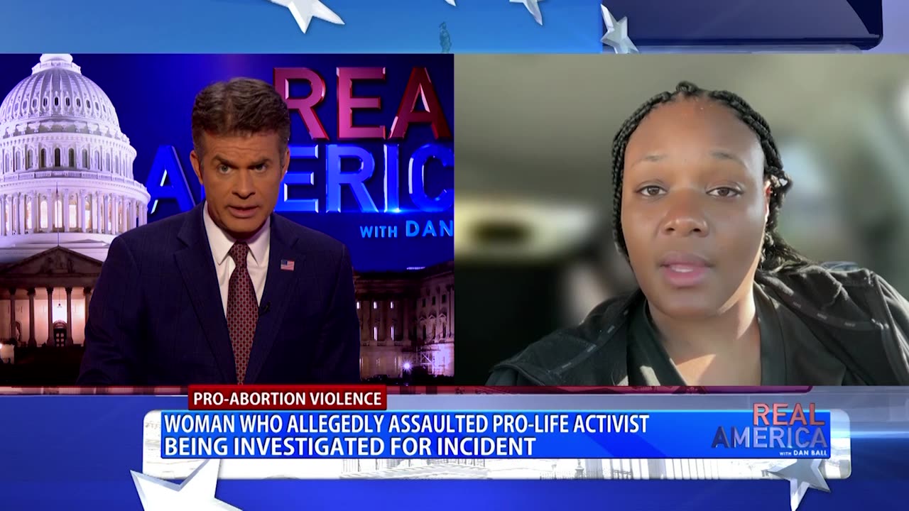 REAL AMERICA -- Dan Ball W/ Bevelyn Williams, Pro-Life Activist Assaulted In NYC, 4/4/25