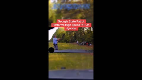 High-Speed Chase : Georgia State Patrol's Dramatic PIT Maneuver on a Hyundai