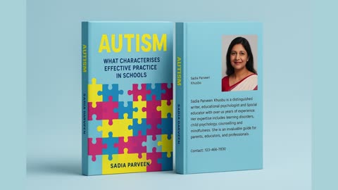 "3D Animated Book Cover Mockup | 'Autism' Book Design"
