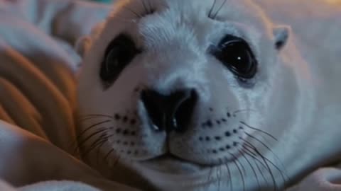 Baby Seal Sleeping Peacefully | Gentle Relaxing Moment for Kids