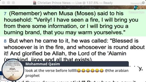 Christian prince Hold on you just destroyed islam