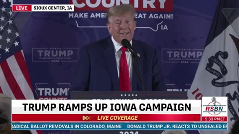 JANUARY 5 2024 Trump to speak at IA Commit to Caucus rallies in Sioux Center and Mason City