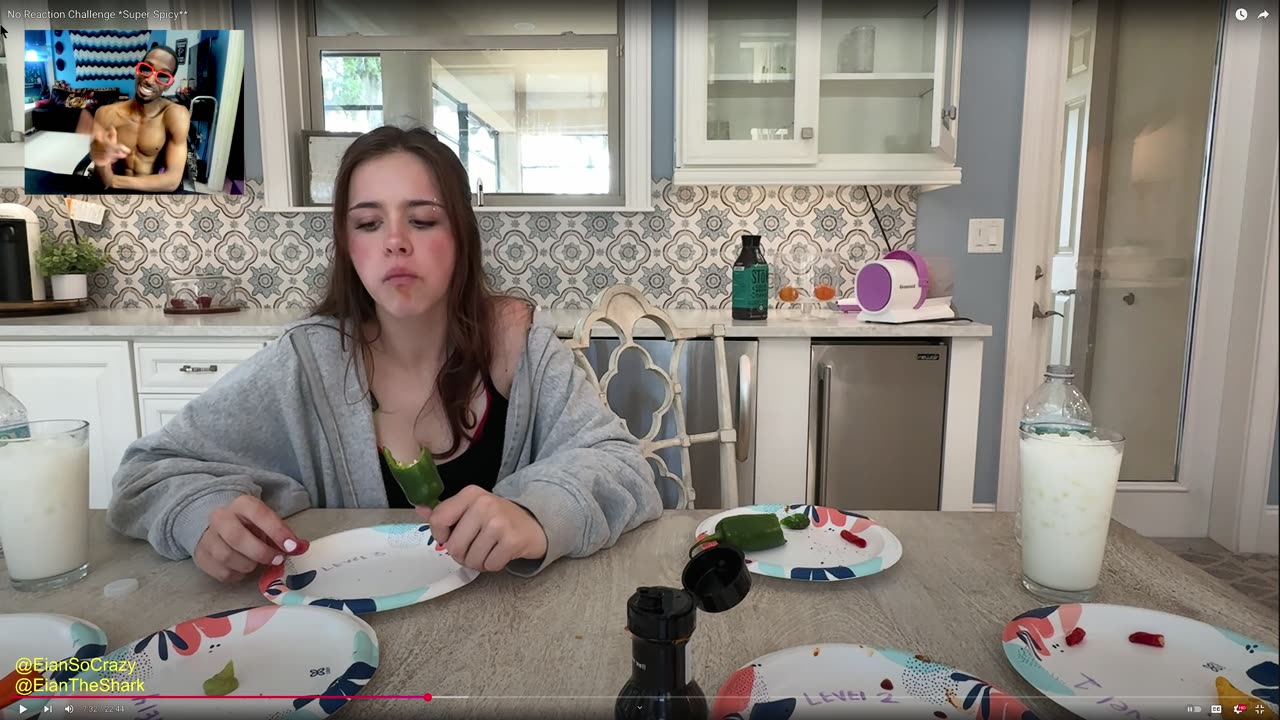 Reacting to Jayla and Aydah No Reaction Challenge Super Spicy