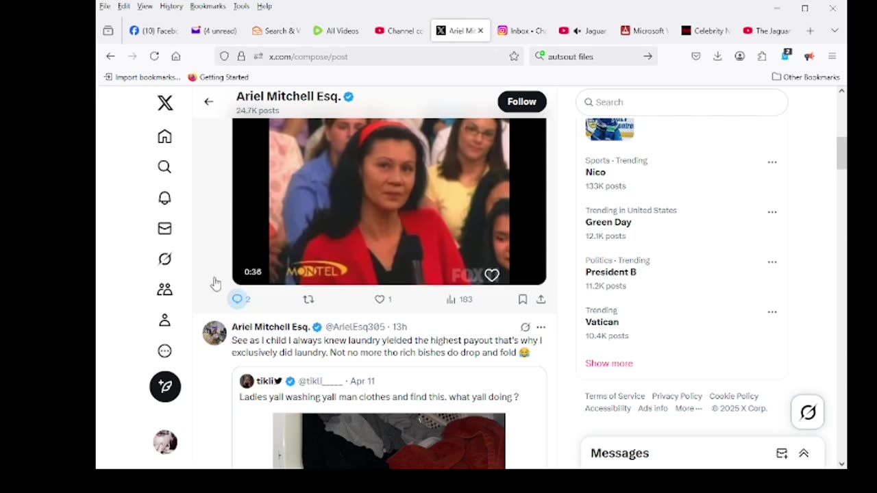 Ariel MitchelL can sever jag though her email