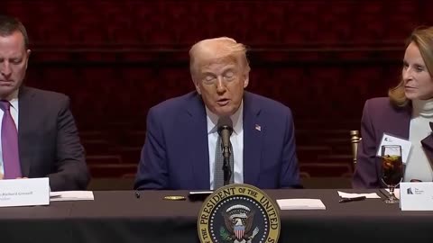 President Donald Trump tours the Kennedy Center and participates in a board meeting