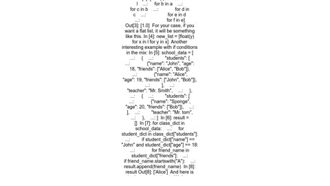 How can I use list comprehensions to process a nested list