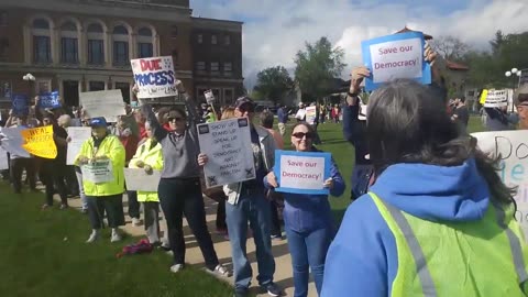 May Day Rally in Bloomington, IL
