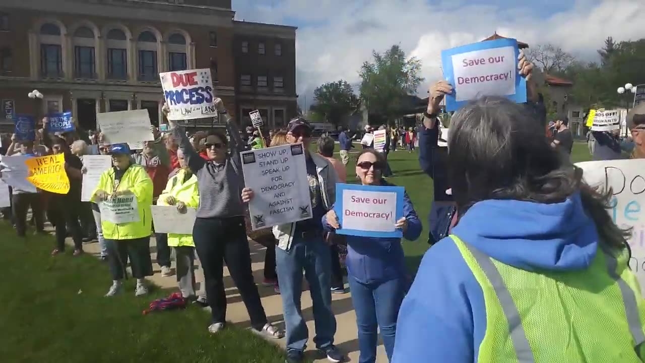 May Day Rally in Bloomington, IL