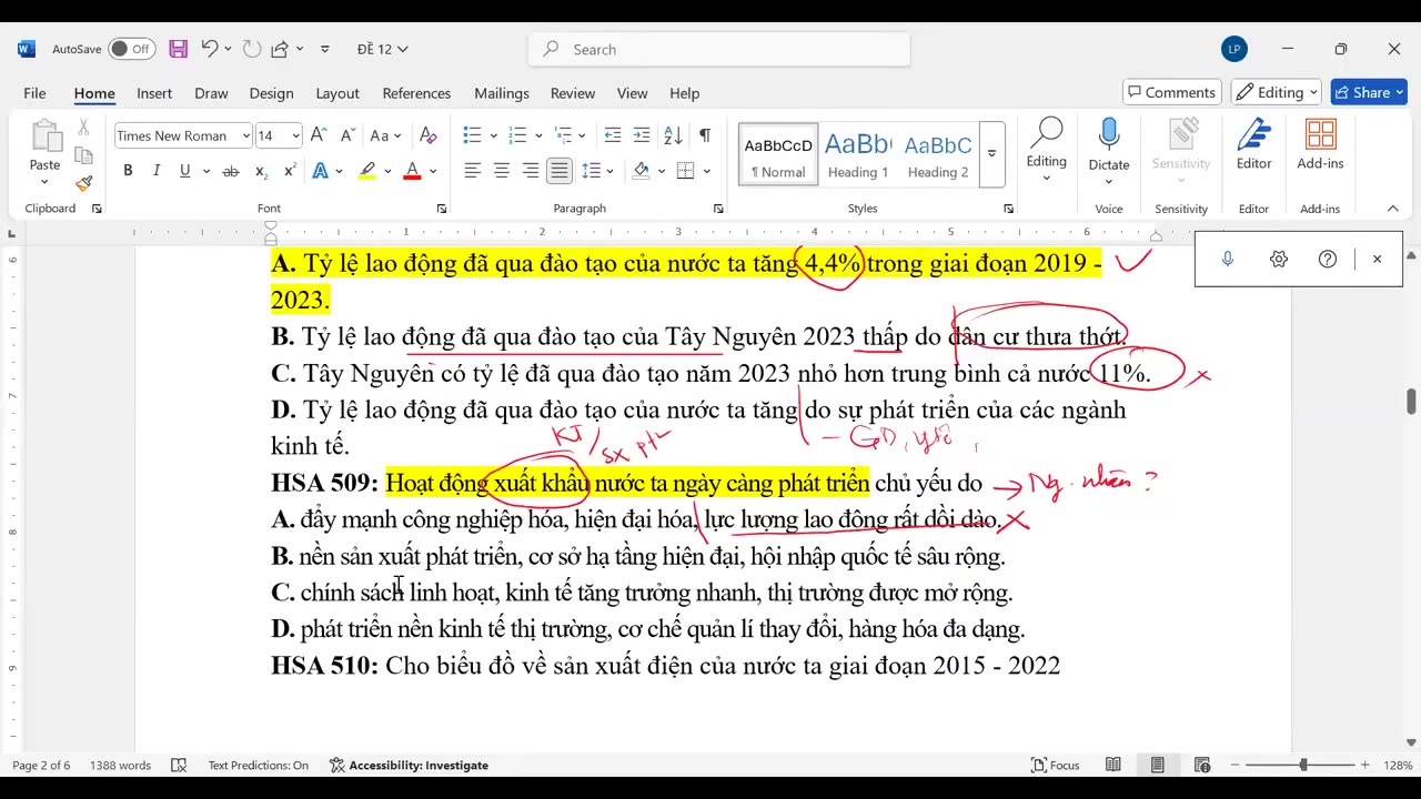 ĐỊA LÝ BUỔI 28 : LUYỆN ĐỀ