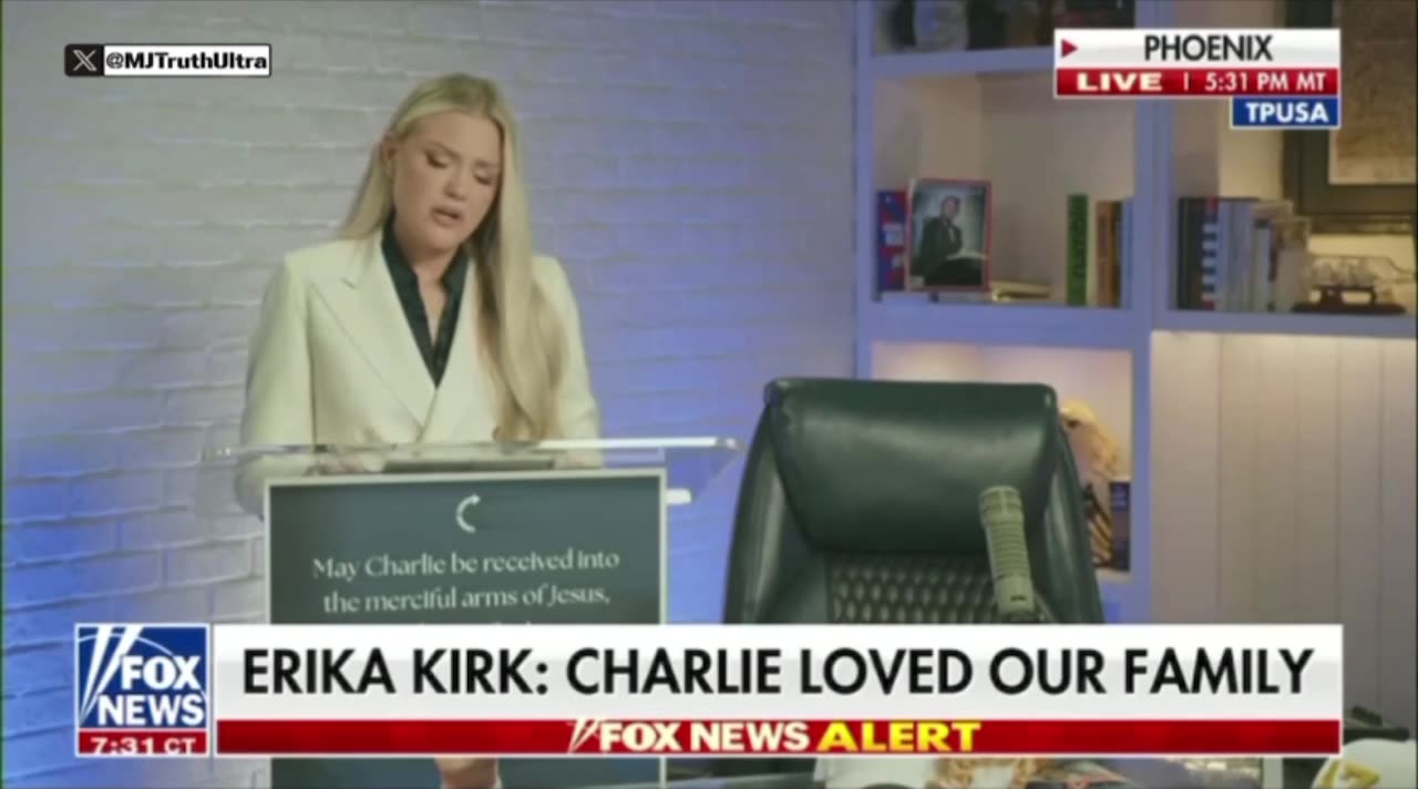 Despite the loss she just endured, she places her trust in God