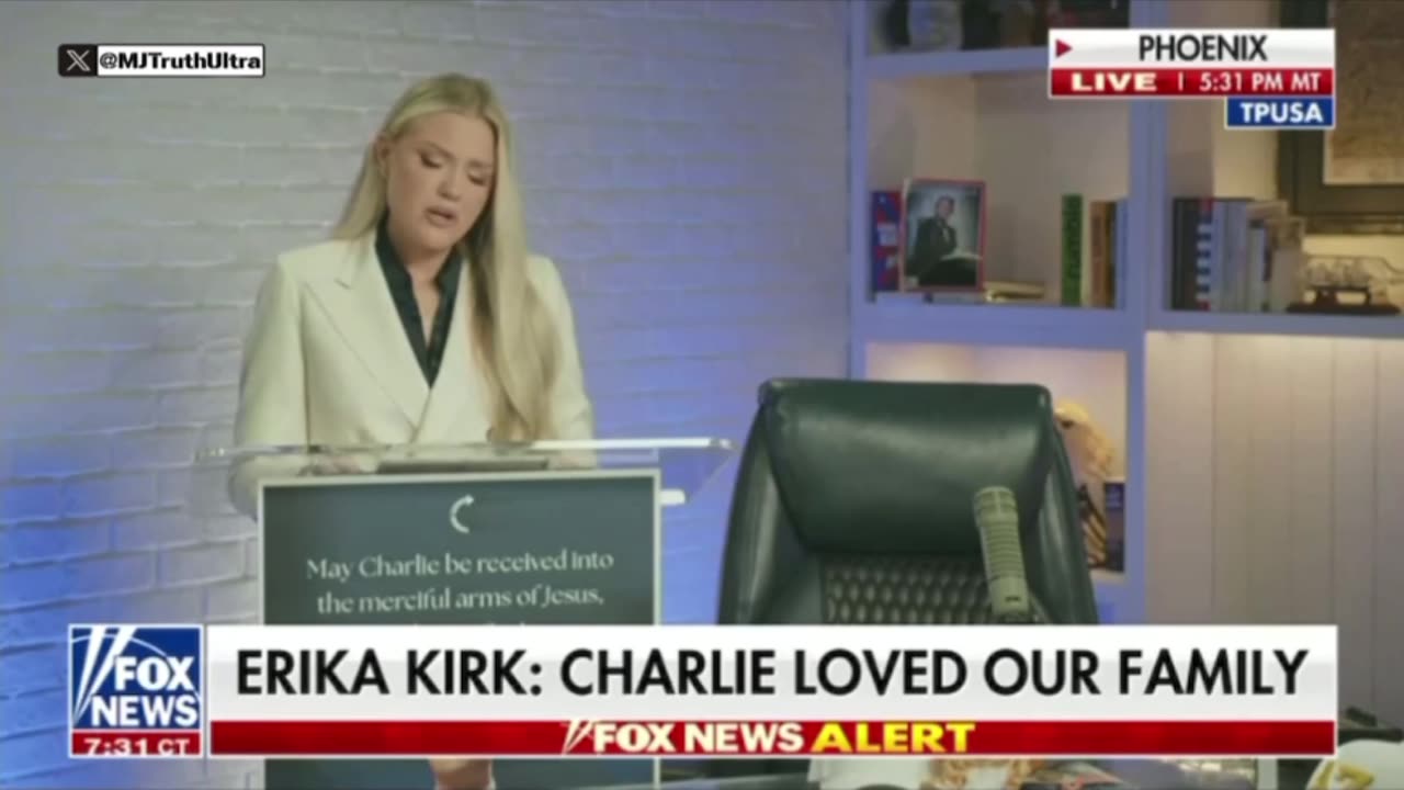 Despite the loss she just endured, she places her trust in God