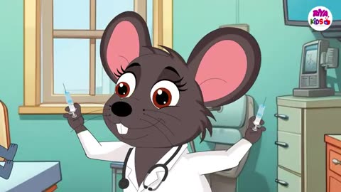 Aaj Mangalwar Hai Chuhe Ko Bukhar Hai _ चूहे को बुखार है _ Hindi Rhymes For Kids Song - Riya Kids Tv