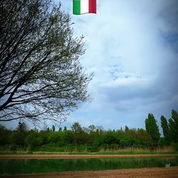 Newly built lake in Parco Nord Milano: 13 April 2025 #newlybuilt #lake #milanitaly