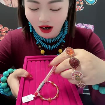 20250730-8 Pearl Amber Bracelet Condense Time on Wrist