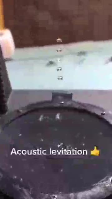 Acoustic Levitation using the Sound Frequencies