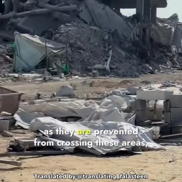 Israeli occupation forces have placed large yellow concrete blocks in the middle of Jabalia camp